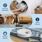 GarveeHome Misty Blue Botanical Grove 4ft Round Rug, Small Circle Vintage Cottagecore Soft Low-Pile Non-Slip Washable Rugs for Living Room Bedroom Nursery Kitchen Retro Carpet