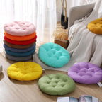Fumete 12 Pcs Floor Pillows Cushions Seating 16 x 16 Inches Color Round Seat Reading Floor Chair Cushions for Kids Adults Classroom Home School Playing Supplies(Colorful)