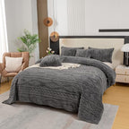 YUSOKI Twin XL Blanket Single Layer,Weight(3.1lb),370GMS-3D Stylish Design for Gift Home Decor (Grey,65"x90")