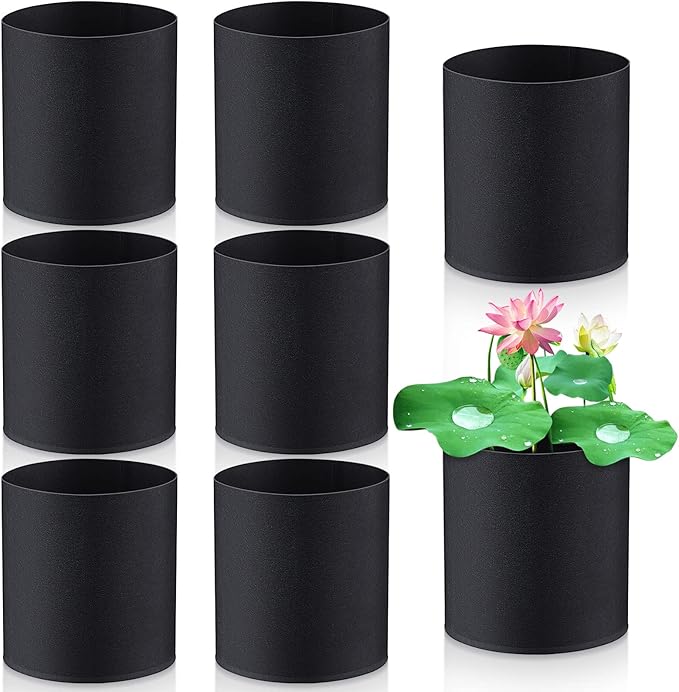 Norme 8 Pcs Aquatic Plant Pots for Pond, Pond Plant Baskets Heavy Duty Fabric Pots for Garden, Aquatic Plants, Bog Plants, Water Lily, Lotus, Flower(6 x 6 Inch)