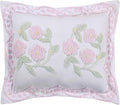Better Trends Bloomfield Collection is Super Soft and Light Weight in Floral Design 100% Cotton Tufted Unique Luxurious Machine Washable Tumble Dry, Standard Sham, Rose