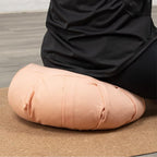 Myga Zafu Yoga Meditation Cushion with Washable Cover - Floor Cushion Pillow with Natural Buckwheat Filling - Soft Round Cotton Design for Meditating or Pranayama Exercises