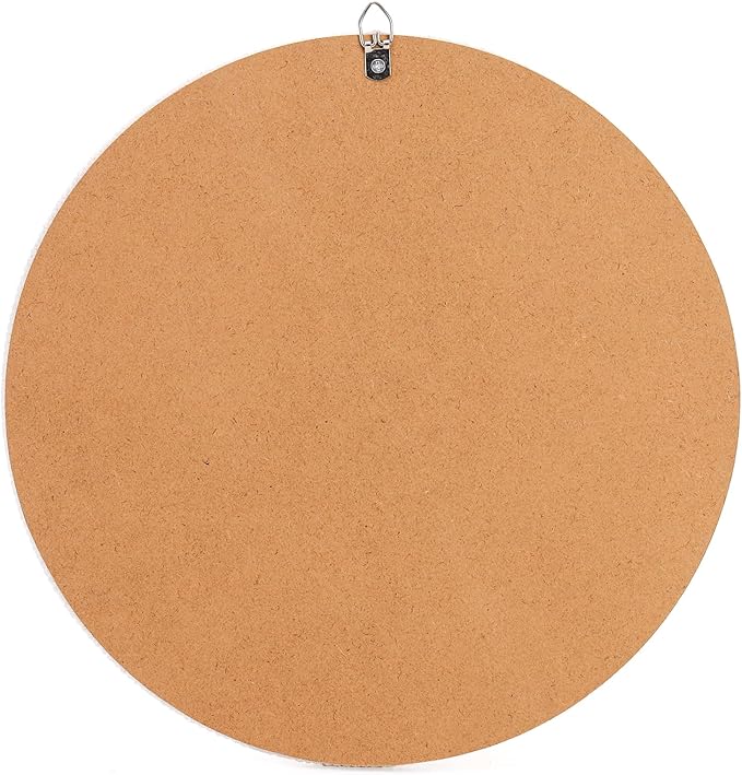 Boho Wall Mounted Mirror, 12 Inch Round Wooden Bead Hanging Mirrors, Rustic Decorative Vanity Mirror, Farmhouse Circle Decor Mirrors for Living Room, Bedroom, Bathroom, Nursery