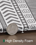 LUMI Anti Fatigue Kitchen Cushioned Mat for Floor, Padded Waterproof Runner for Standing, Stain Resistant Comfort Rugs for Home, Sink, Laundry, 24x87