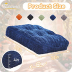 Floor Pillow Cushion for Adults, Meditation Cushion Pillow, Large Square Floor Sitting, for Tatami Living Room or Yoga, 22x22 Inch