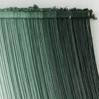 Jakalin Macrame Wall Hanging Green Yarn Wall Art Boho Decor Textile Tassel Cord Bohemian Home Decor for Home Living Room Bedroom