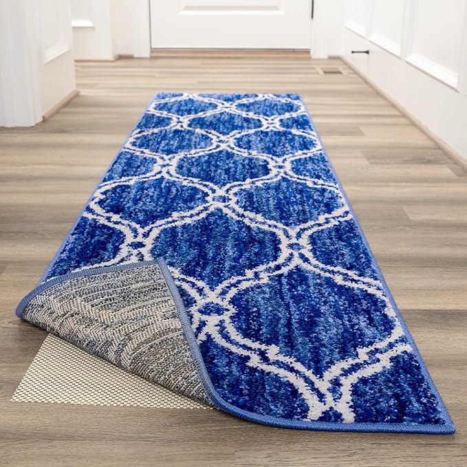 Veken Runner Rug Pad Gripper for Hardwood Floors, Non Slip Rug Pads for Area Rugs, Thick Rug Grippers for Tile Floors, Under Carpet Anti Skid Mat, Keep Your Rugs Safe and in Place, 2.5x10 Ft