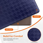 Kitchen Mats, 2PCS Kitchen Rugs, Cushioned Anti Fatigue Kitchen Mats for Floor, Non-Slip Standing Desk Mat, Waterproof Kitchen Rug Set for Kitchen, Floor, Office,17.3"×30"+17.3"×59",Blue
