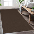 EARTHALL Washable Area Rug 3x5 Ft Non Slip Rugs for Entryway, Braided Rubber Backed Throw Rugs Door Mat Indoor Outdoor Entrance, Cotton Woven Carpet for Kitchen Foyer Front Door, Brown/Coffee