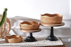 Rattan Bread Baskets Round Woven Fruit Bowls Key Holders Stackable for Storage, Snack, Fruit, Vegetable Natural Set of 3