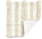 Lush Decor Wilbur Tufted Cotton Decorative Throw Pillow Cover, 20" W x 20" L, Ivory - Square Pillow Cover - Throw Pillows For Bed, Couch, Or Chair