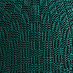 ARTPLAN - Round Knit Pouf - Woven Floor Ottoman - Handmade & Hand Stitched - 19.7 Dia x 12.8 High - Boho Home Décor - Living Room - Bedroom,Invisible Green