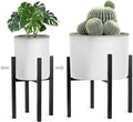 Sorbus Adjustable Metal Plant Stand – Mid Century Style Flower Pot Holder, 10 to 16 Inches Planter Stand for Modern Home Décor, Houseplants – Plant & Pot NOT INCLUDED (Black, 1 Pack)