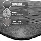 KMAT Kitchen Mat Cushioned Anti-Fatigue Floor Mat Waterproof Non-Slip Standing Mat Ergonomic Comfort Floor Mat Rug for Home,Office,Sink,Laundry,Desk 39"(L) x 20"(W),Grey