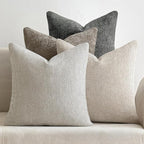 MIULEE Pack of 4 Couch Throw Pillow Covers 16x16 Inch Neutral Soft Decorative Pillow Covers Farmhouse Boho Cushion Covers for Spring Home Decor Sofa Bedroom Living Room