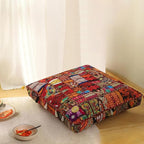 THE ART BOX 35" X 35" Large Boxed Shaped Premium Hypoallergenic Square Stuffer Best for Meditation Floor Pillow Cover, Mandala Ottoman Cushion, Dog Beds, Lounger, Pet Beds