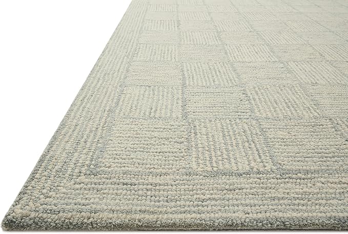 Loloi Chris Loves Julia Francis Collection FRA-03 Silver/Sky 7'-9" x 9'-9" Area Rug