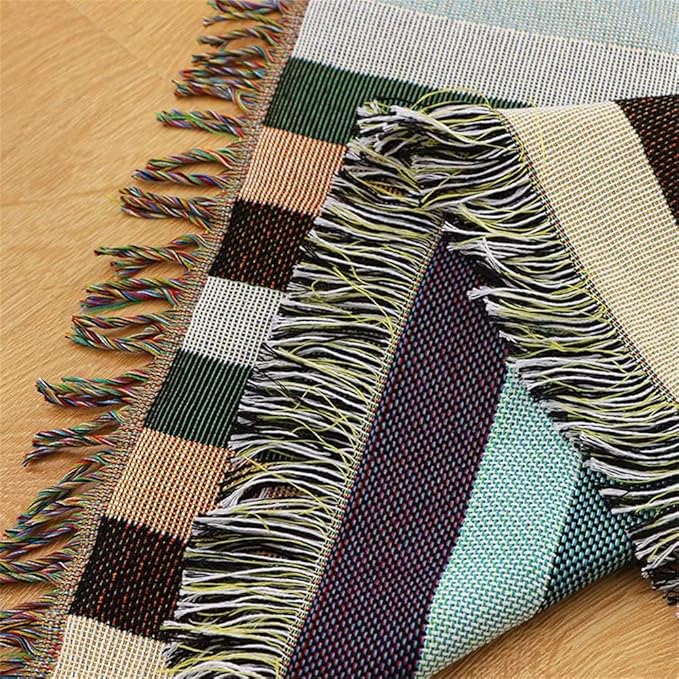 Lqprom Southwest Throw Blankets Aztec Southwestern Throws Cover Boho Native American Blankets for Gift Sofa Table Bed Living Room Decor Outdoor Camping Picnic Tent Beach Car Traveling 51"x63"