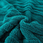 YUSOKI Queen Size Blanket Single Layer,Weight(4.4lb),370GMS-3D Stylish Design for Gift Home Decor (Teal,90"x90")