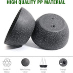 10 inch Hanging Planters for Outdoor Indoor Plants with Drainage Holes and Chain, 2 Pack Round Hanging Flower Pots for Garden Home Porch Decor, Speckled Black