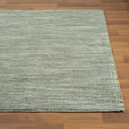 LUXE WEAVERS Solid Machine Woven Green 2x8 Area Rug, Indoor Stain-Resistant Carpet