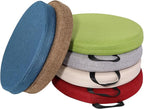 6 Pcs Flexible Floor Cushion, Floor Cushions Easy to Clean and Carry,16''x16''x2'' Soft Cushion for Learning Sitting Daycare Chair Yoga and Meditation (Linen)
