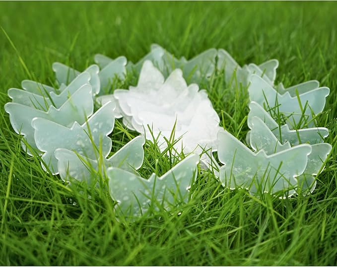 Acrylic Butterfly Plant Labels – 20 Pack Garden Tags for Pots, Thick & Durable, Transparent Design for Easy Writing – Reusable Garden Markers for Indoor & Outdoor Use