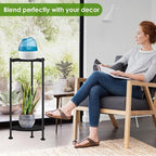 Plant Stand Indoor Outdoor, 30'' Tall Plant Stands for Indoor Plants, Heavy Duty Indoor Plant Shelf, 2 Tier Display Rack for Living Room, Balcony, Deck, Black