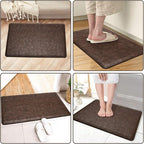 KMAT Kitchen Mat Cushioned Anti-Fatigue Floor Mat Waterproof Non-Slip Standing Mat Ergonomic Comfort Floor Mat Rug for Home,Office,Sink,Laundry,Desk 17.3" (W) x 28"(L),Brown