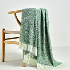 BOURINA Throw Blanket Soft Lightweight Cozy Throw for Bed Couch Decorative Blanket, Green 50" x 60"