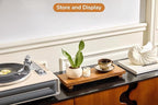 Narrow 17" Acacia Wood Riser Pedestal Stand – Farmhouse Wood Display Riser for Kitchen and Bathroom Decor - Counter Display, Plant Stand, Jewelry Holder, Vanity Tray, Candle Stand (Narrow:17"x6"x1.57")
