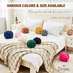 Uvvyui Knot Pillow Ball, Soft Home Decorative Pillows, Round Throw Pillow, Handmade Knotted Plush Pillow, Round Boucle Pillow Cushion (14 Inches Caramel)