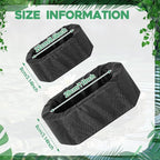 2 Pcs Floating Pond Planter Woven Fabric Floating Planters for Ponds Hydroponics Ponds Water Features and Decorations (Oval,9 Inches/ 5.5 Inches)