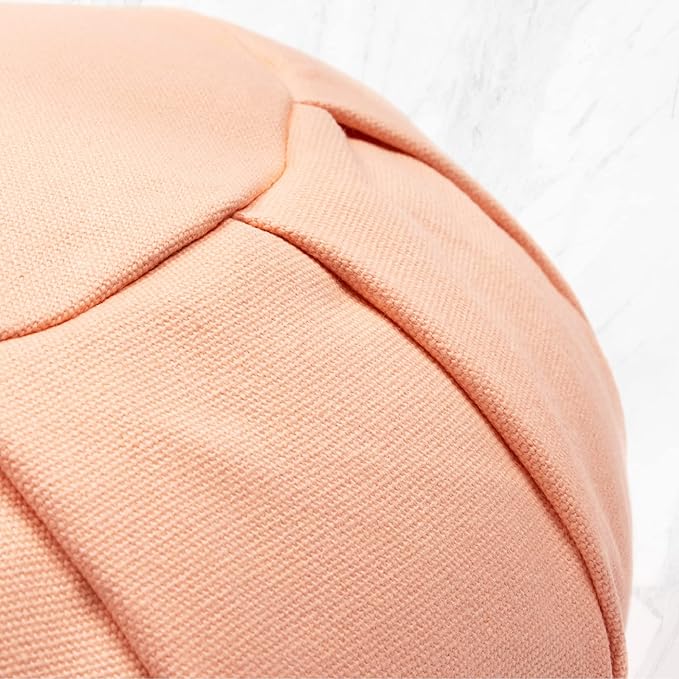 Myga Zafu Yoga Meditation Cushion with Washable Cover - Floor Cushion Pillow with Natural Buckwheat Filling - Soft Round Cotton Design for Meditating or Pranayama Exercises