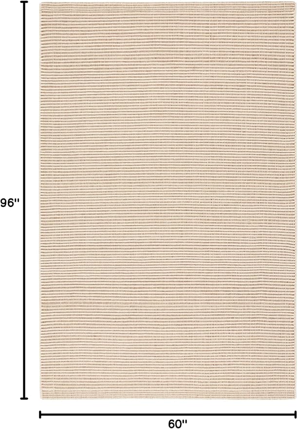 Dash and Albert Haverhill Cotton Area Rug - 5' x 8' Neutral Solid Handwoven Accent Rug - Durable, High Traffic Areas Hallway, Living Room, Stairs, Bedroom