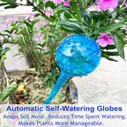 Large 12pcs Plant Watering Globes - Automatic Plant Watering Bulbs for Indoor & Outdoor Potted Plants, Durable Plastic Garden Watering Devices
