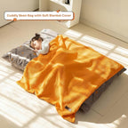 MAXYOYO 3 in 1 Kids Bean Bag Chair Bed, Convertible Chair Folds from Bean Bag to Lounger, Child Floor Sofa for Gaming, Reading, Floor Mattress with High-Density Foam Filling