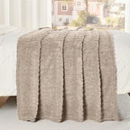 50x70 Inch Brown Throw Blanket - Soft & Fluffy Fleece, Cute & Aesthetic, Perfect for Sofa, Couch, Chair, Bed, Living Room & Bedroom, All-Season Use, Plush & Cozy Decorative Blanket