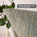 MIULEE Pack of 2 Decorative Burlap Linen Throw Pillow Covers Modern Farmhouse Pillowcase Rustic Woven Textured Cushion Cover for Sofa Couch Bed (18''x18'', Khaki)