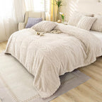 YUSOKI Queen Size Blanket Single Layer,Weight(4.4lb),370GMS-3D Stylish Design for Gift Home Decor (Linen,90"x90")