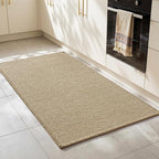 RESARE 100% Jute Kitchen Mats for Floor, 17"x48" Kitchen Rugs Non Slip, Farmhouse Kitchen Sink Floor Mat, Braided Kitchen Runner Rug Pet Friendly Kitchen Carpet