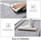 Mattitude Kitchen Mats Set of 2 Cushioned Rugs Anti-Fatigue Mats for Kitchen Floor,Waterproof Non-Slip Mats and Rugs Set for Office,Floor,Laundry 17.3"×29"+17.3"×59",Grey