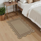 Easy Jute Outdoor Mats for Front Door, 2x3 Small Washable Kitchen Rugs, Farmhouse Brown Throw Rug Non Slip Indoor Outdoor Carpet for Porch Entryway Foyer