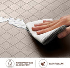 HappyTrends Kitchen Runner Rugs Anti-Fatigue mats - 4/5 Inch Thick Non Slip Waterproof Ergonomic Comfort Mat for Kitchen, Floor Home, Office, Sink, Laundry (17.3"x 60",Khaki)