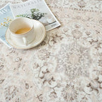 Washable Entryway 3x7 Runner Rug: Farmhouse Kitchen Hallway Rug Runner Wide Soft Water Resistant Floor Mat for Bathroom Nursery Non Slip Indoor Carpet for Living Room Bedroom Dining Room(3x7,Beige)