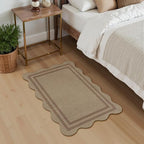 Easy Jute Outdoor Mats for Front Door, 2x3 Small Washable Kitchen Rugs, Farmhouse Brown Throw Rug Non Slip Indoor Outdoor Carpet for Entryway Porch Foyer