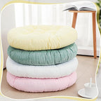 Jerify Floor Pillow Cushions Large Round Square Large Meditation Floor Pillow for Classroom Adult Meditation Picnic Party Seating Learning Daycare School(Round,Macaroon,4 Pcs)