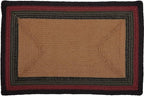 VHC Brands Wyatt Stenciled Bear Jute Rug Rect Welcome to Our Den w/Pad 20x30