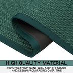 Kitchen Mat Set of 2 PCS, Christmas Cushioned Non Slip Rugs for Kitchen Floor, Absorbent Runner Comfort Standing Mats Washable for Kitchen, Office, Home (Green, 17.3"x47"+17.3"x30")