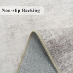 Abstract 3x10 Kitchen Rug Runners - Washable 10ft Hardwood Sink Rugs Non-Slip Hallway Entryway Area Rugs Soft Floor Mat Indoor Farmhouse Carpet for Bathroom Living Room Bedroom (3x10,Beige/Cream)